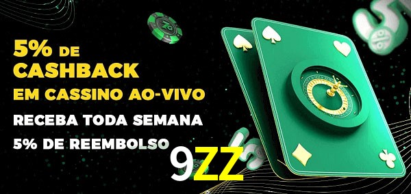 Promoções do cassino ao Vivo 9ZZ
